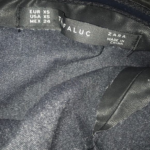 Zara trafaluc faux leather tube top XS - Picture 4 of 6
